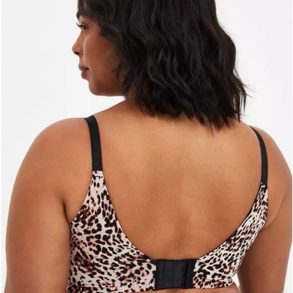 Torrid Curve Dream Wire-Free Push-Up Bra Leopard Print Size 44B - Picture 3 of 11